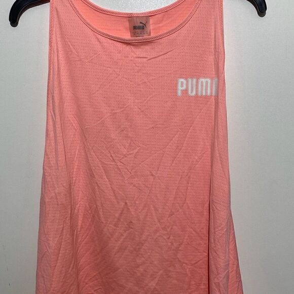 Puma Way 1 Women's Peach Lined Sleeveless Athletic Tank Top Size Large - Picture 1 of 9